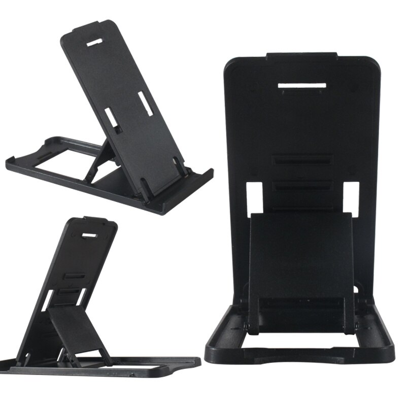 Telefoon Houder Tablet Houder Universele Draagbare Mini Bureau Houder Zwart Stand Opvouwbare: Default Title
