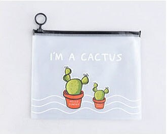 Large Transparent Pencil Case Cute Kawai Cactus Pencil Bag Pen Box For Boys Kids Korean Stationery Office School Supplies: 2