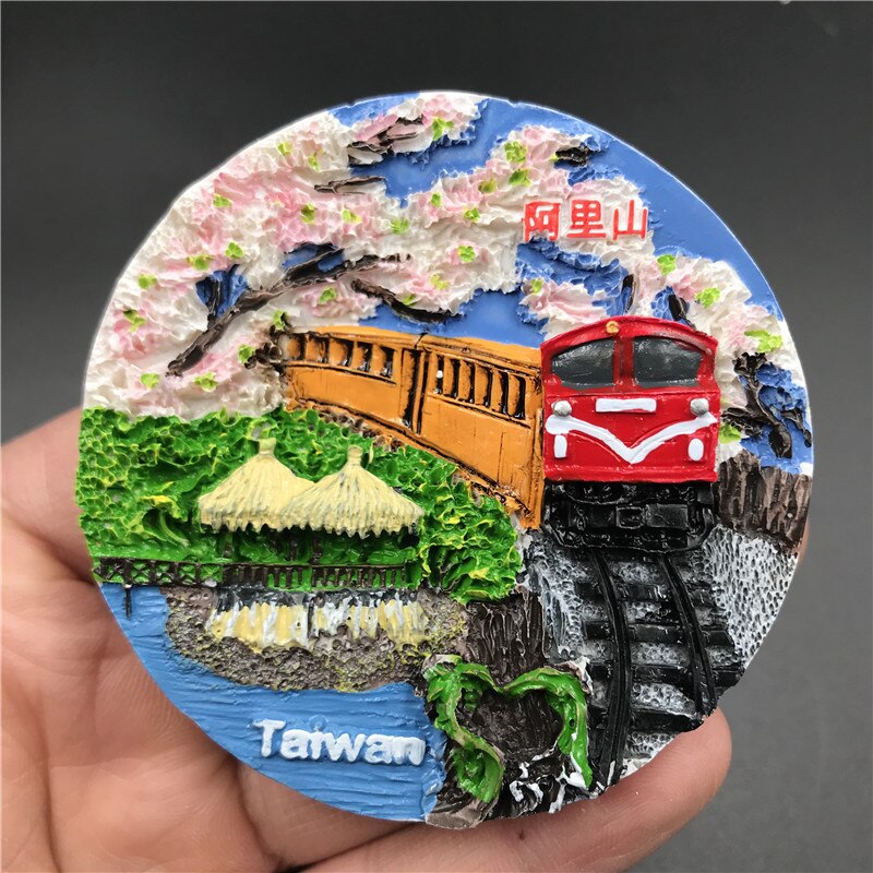 China Taiwan Taipei Fridge Magnet Refrigerator Magnetic Sticker Taroko huallen Tourist Attractions Landscape Souvenir Craft