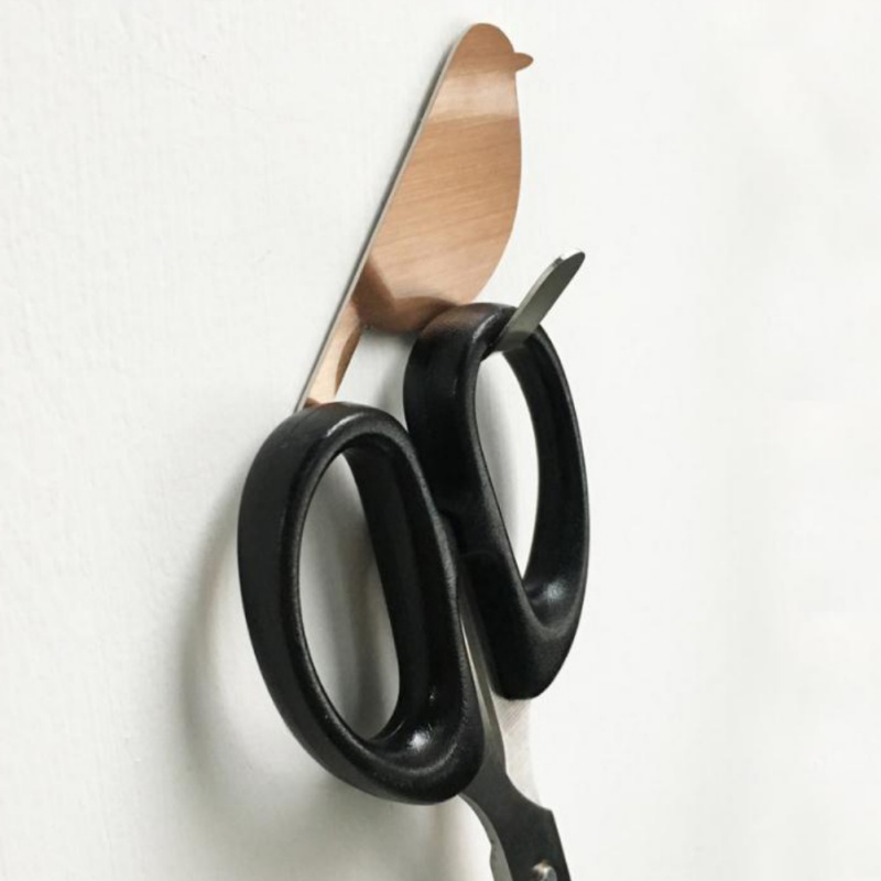 2 Stks/partij Rvs Vogel-Vormige Opknoping Haken Sterke Zelfklevende Wall Mount Keuken Jas Badkamer Handdoek Hangers