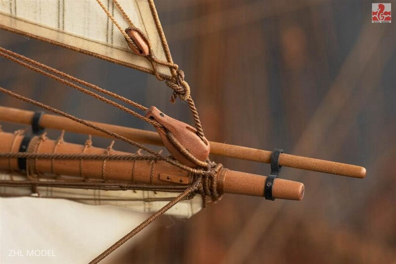 ZHL Hobby Model Ship Tool Ropewalk Scale Rope Making Model kit Standing Rigging