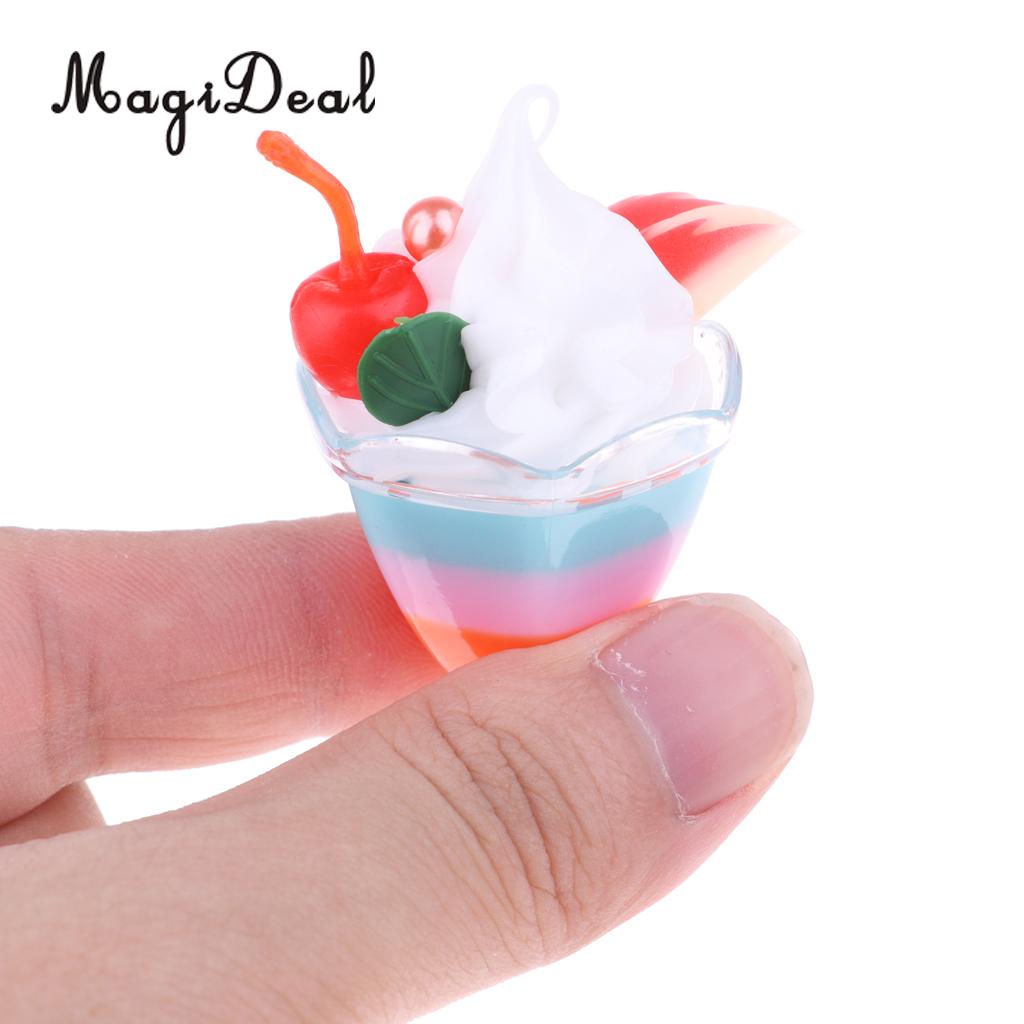 Handmade 1/6 Ice Cream Sundae Foods Model for for BJD Dolls House Accessories Decor