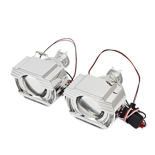 Ronan 2.0 moto H1 bi xénon led angel eyes un ensemble jet-ta shrouds H4 H7 adaptateur voiture phare utiliser H1 ampoule pour la rénovation: Default Title
