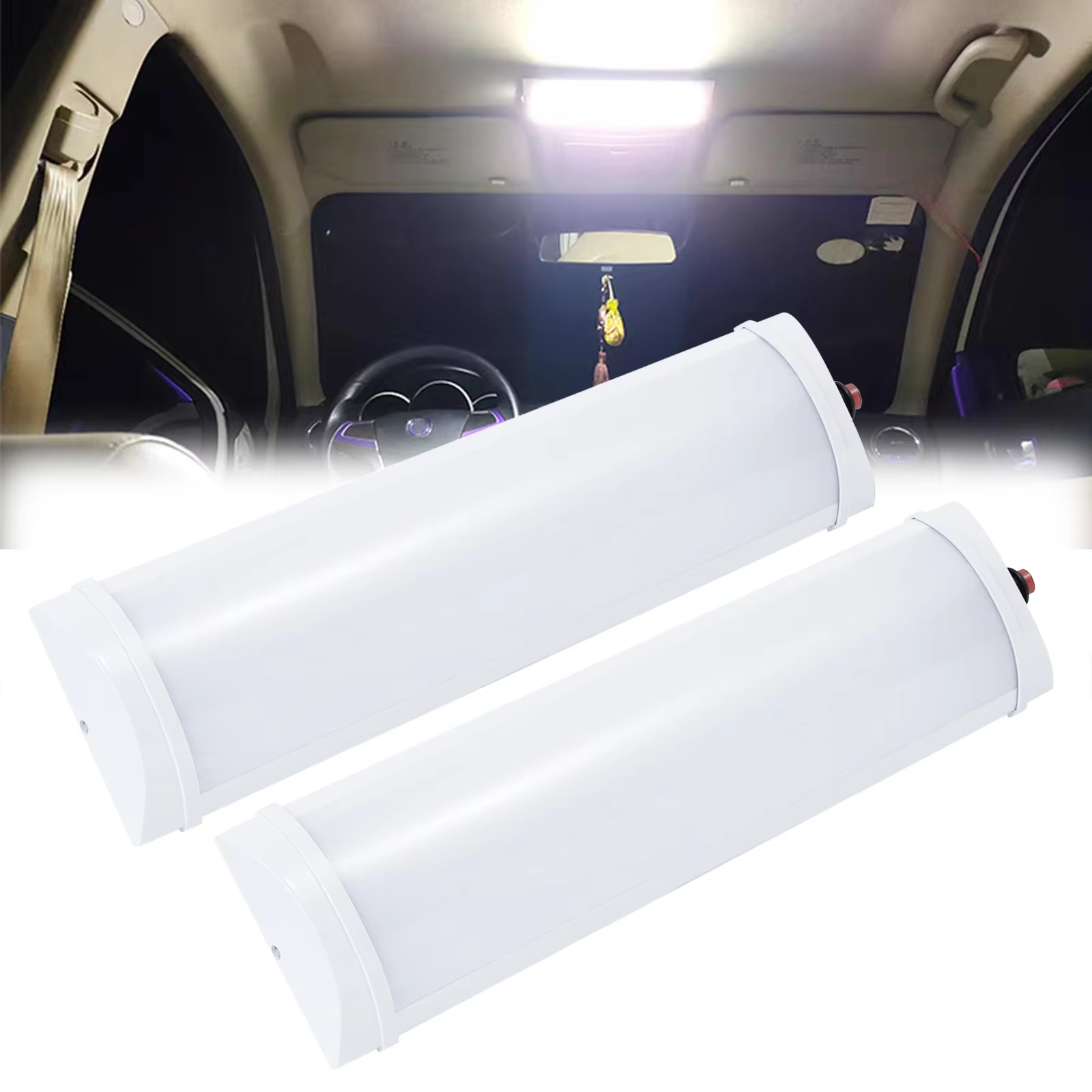 Reading Light In Vehicle 1/2pcs LED Car van Ceiling Reading Lights 6000K Of... – Grandado