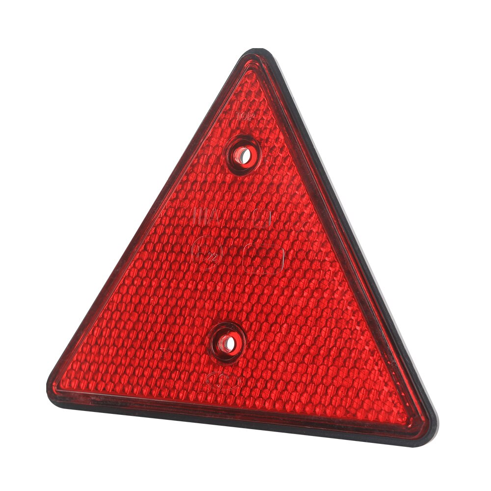 2 Stuks Driehoek Reflector Rode Reflecterende Driehoekige Veiligheid Waarschuwing Reflectoren Voor Trailer Camper Caravan Boot Vrachtwagen Truck Tractor