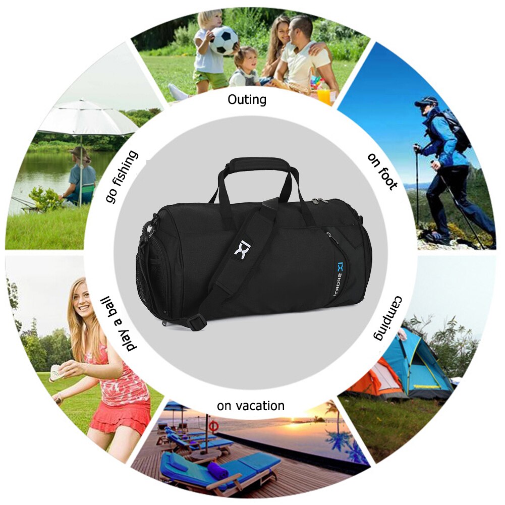 Multifunction Men Gym Sports Bag Waterproof Nylon Travel Bags Training Handbags Outdoor Sport Gym Dry Wet Totes