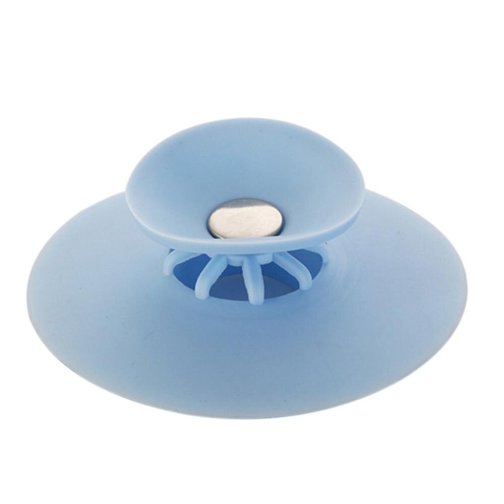 Silikonowe kółko sitko robić zlewu filtr korek wodny odpływ podłogowy wyłapywacz włosów zatyczka robić wanny korek robić zlewu kuchennego: niebieski