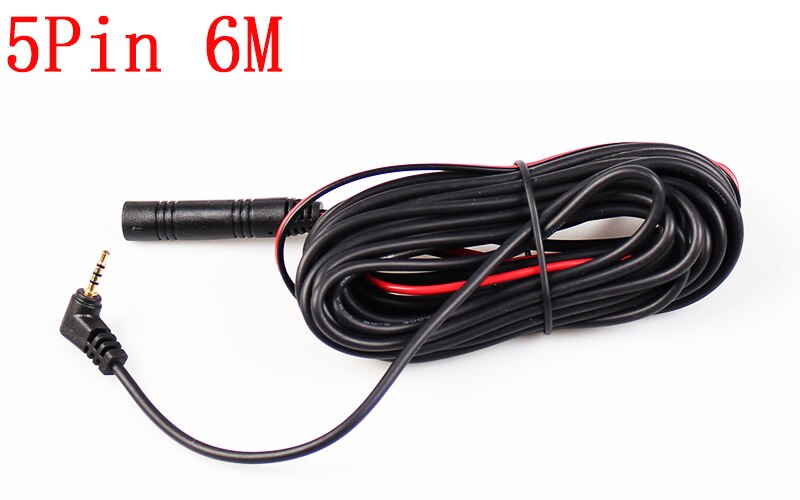 iautoGo Video Cable For DVR Mirror DVR 6M 10M 15M 2.5mm Jack Male To 4 Pin/ 5 Pin Video Extension Cable For DVR Camera: Red