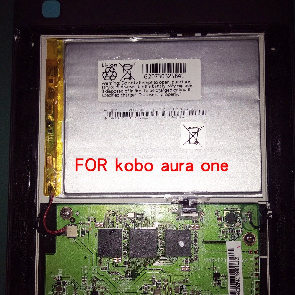 3.7V 1200Mah Oplaadbare Li Polymer Li-Ion Batterij Voor E-Book Reader Kobo Aura Een Batterij E-Inkt Batterij
