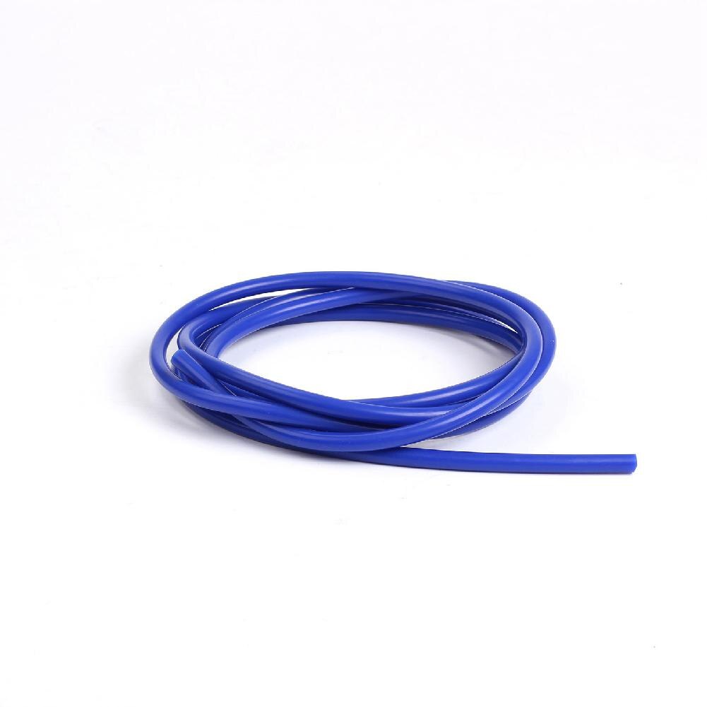 Yfashion universal 1m 3mm/4mm/6mm/8mm/10mm/14mm blå silikone vakuumrør silikone slange bil tilbehør