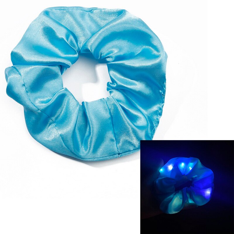 Blød chiffon kvinder hår scrunchie elastiske hårbånd jule strækbart hår bånd hestehale lilla ensfarvet tilbehør: 12