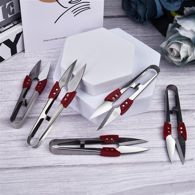 Small Scissors Stainless Steel Cross-stitch Sewing Scissors Many Style U-shaped Scissors for Fabric Sewing Embroidery Scissor
