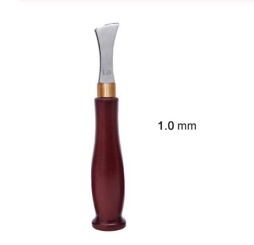 1.0-2.5 Mm Lederen Boog Rand Sector Ondiepe Groef Randen Koud En Warm Druk Lijn Punch Inbedding Draad Lederen ambachtelijke Gereedschappen: 1.0mm