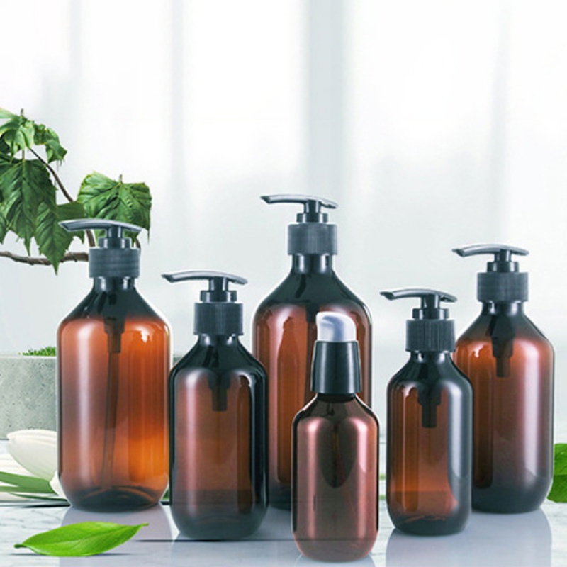 Genopfyldelig flaske badeværelse shampoo flasker flydende sæbe shower gel vask hårbalsam lotions presse dispenser, multi-størrelse