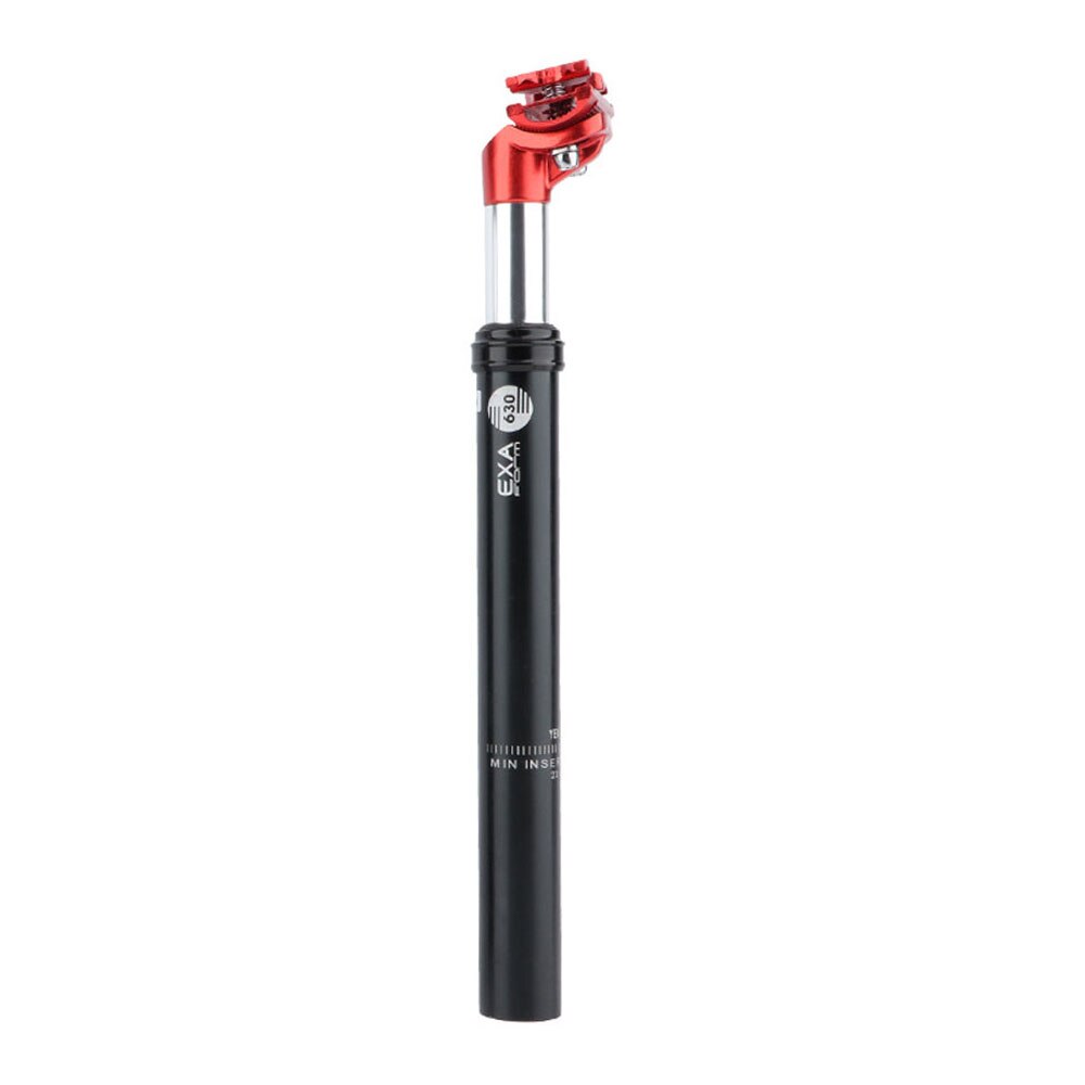 Tija de sillín de suspensión para bicicleta, tubo de amortiguación de presión de aceite, aleación de aluminio, 27,2/31,6 MM: Red  31.6MM