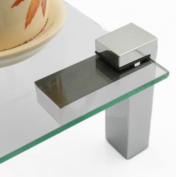 High load adjustable F shape glass/wood shelf support clip/clamp,Brushed surface Shelf support ,thickness: 3-20MM Glass Hardware