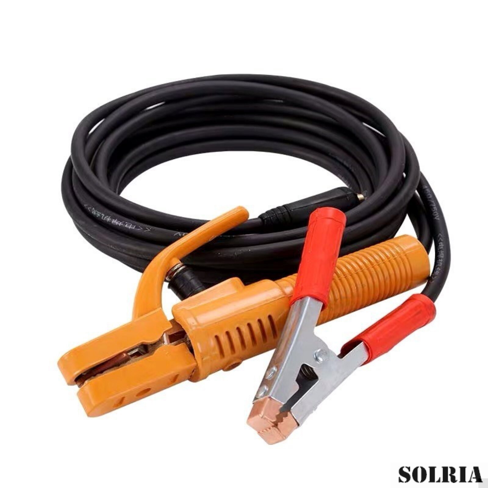Complete Set of Copper Core Welding Machine Wire 500A Welding Handle 300 Ground Clamp 16 Square Soft Sheathed Rubber Wire Cable