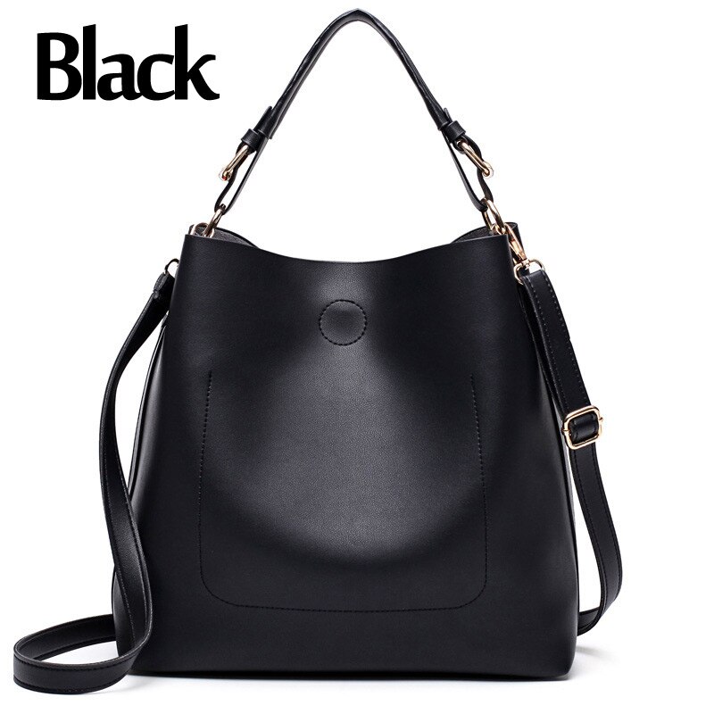 ZMQN, bolso de mensajero para mujer, , conjunto de bolsos Hobo, bolso de lujo para mujer, de gran capacidad bolso de hombro, bolsos de cubo, piel sintética, rojo A912: Black