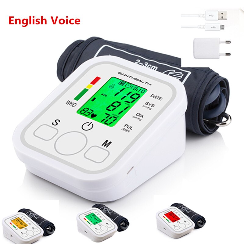 Saint Health tensiometros digitales de brazo monitor de presión arterial monitor medidor de tension arterial aparato para medir la presion arterial aparato de tension arterial pulsómetro monitor medico