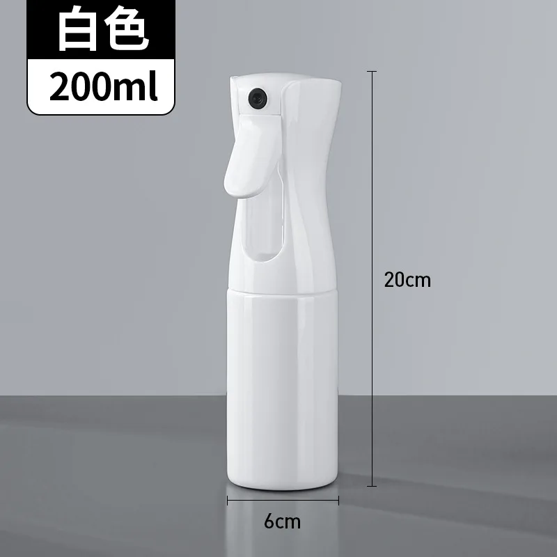 Botella pulverizadora para el cabello de 500/300/200ml, botellas recargables, regadera de niebla continua, pulverizador de agua automático para salón de peluquero, herramientas para el cabello
