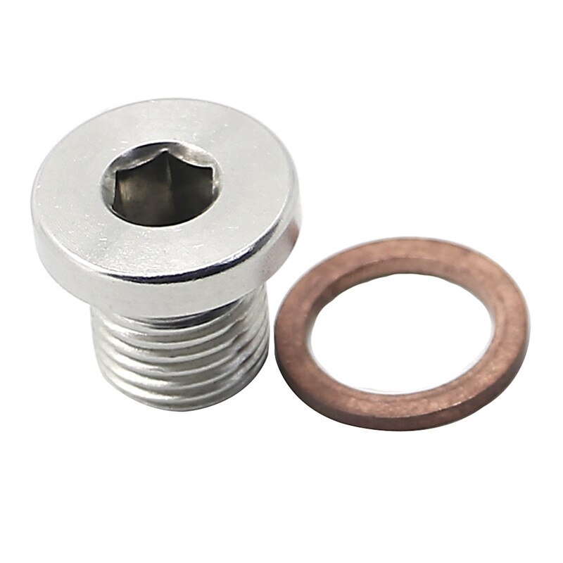 M12 x 1.25mm Oxygen o2 Lambda Sensor blanking Exhaust Plug Stainless Steel Cap Bang motorcycles and cars TK-CGQ144