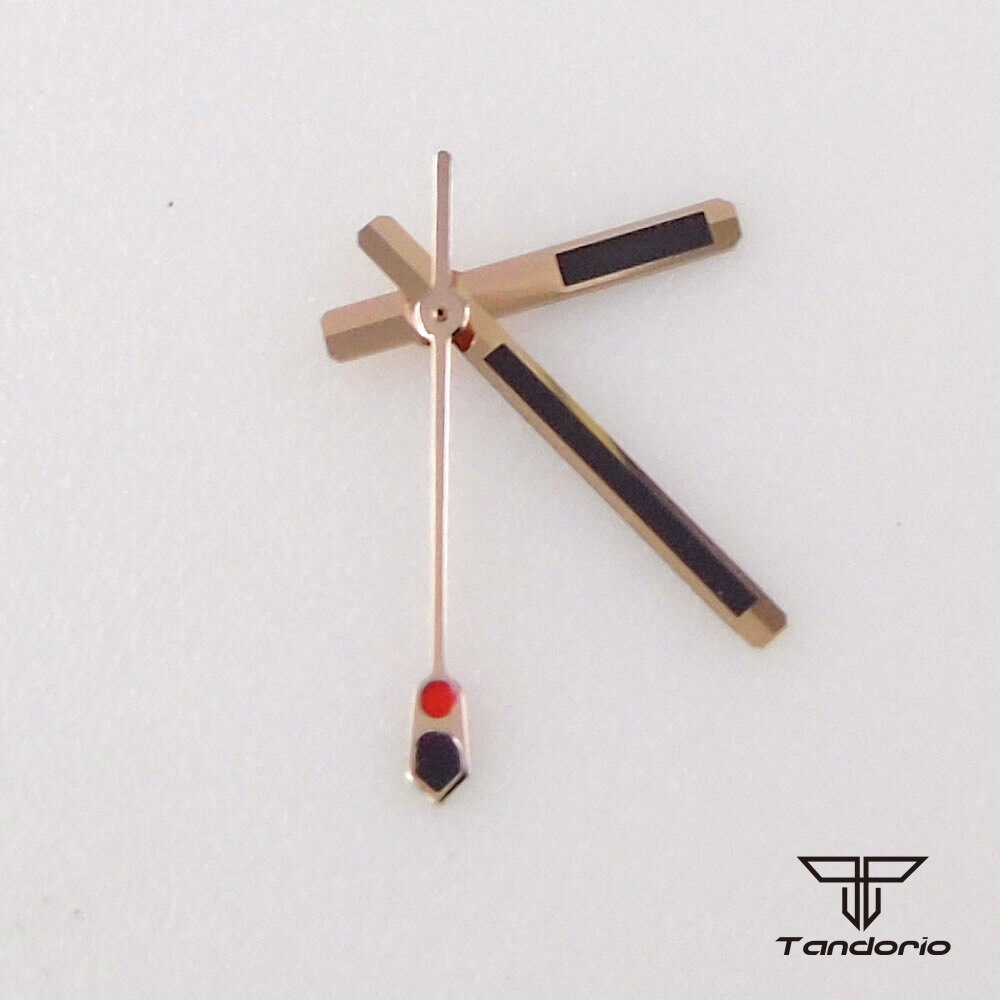 Rose Goud/Geel Goud/Zilveren Horloge Handen Fit Voor NH35 / NH36 / 7s26 / 7s36 / 7s25 / 7s35 / 6r15 Beweging Lichtgevende Horloge Onderdelen: Rose gold edge