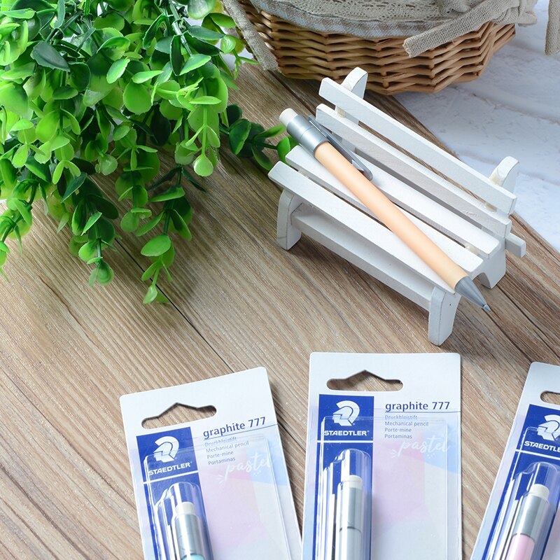 1 stk tysk staedtler macaron farvesystem 0.5mm automatisk blyant 777-05 bkpa studerende skrivning er ikke let at bryde