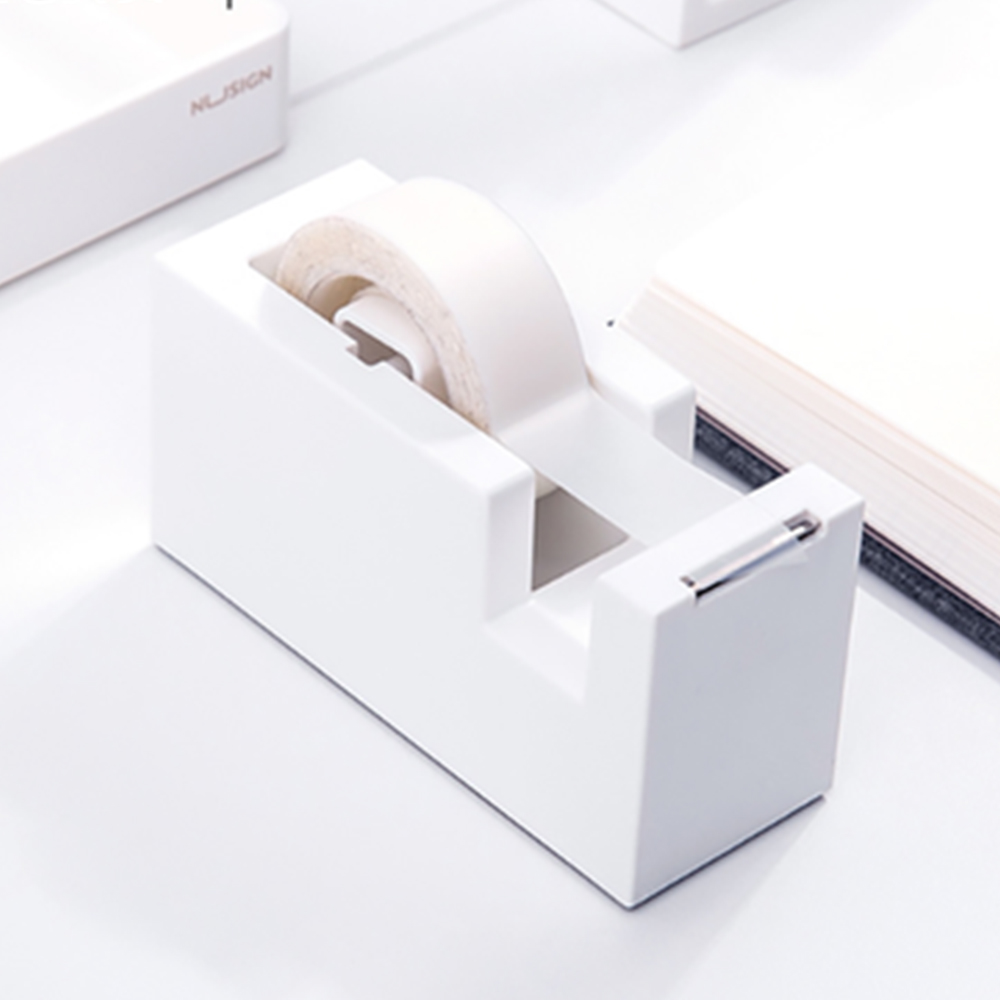 Nusign-cortador de cinta con asiento de cinta, fácil de cortar, pequeño asiento de papel, máquina de cinta creativa colorida para uso en el hogar, escuela y oficina