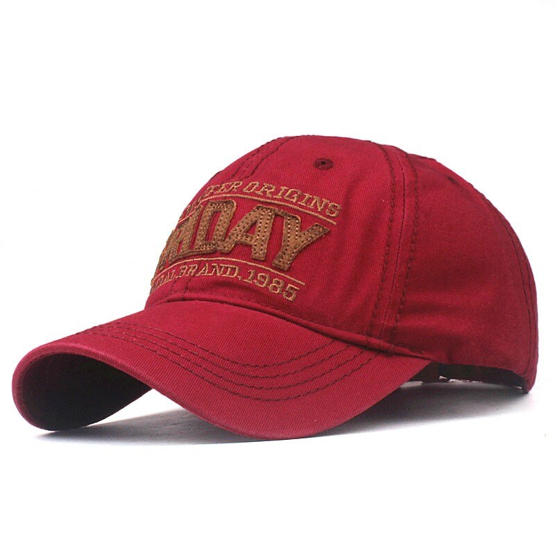 #40 Baseball Cap Brief Geborduurde Mannen Vrouwen Mode Verstelbare Hoeden Baseball Cap Tropenhelm Trucker Кепка Мужская: Red 