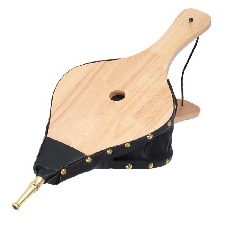 Fireplace Wooden Blower Portable Wood Safe Easy To Use Fireplace Bellows for Grill Chimney