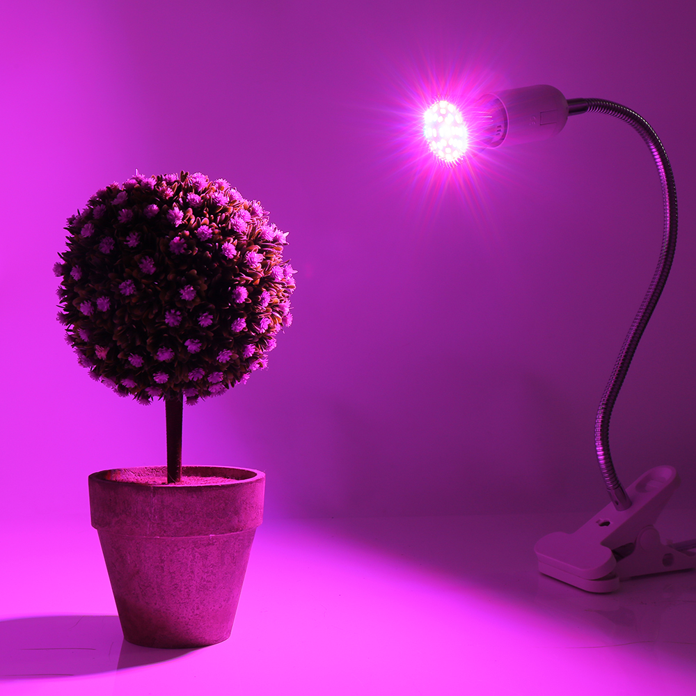 4pcs/lot 28W LED Grow Light Full Spectrum 28LEDs Plant Lamp Fitolampy LED Growing Bulb for Flowers Seeds Grow Box E27 E14 GU10