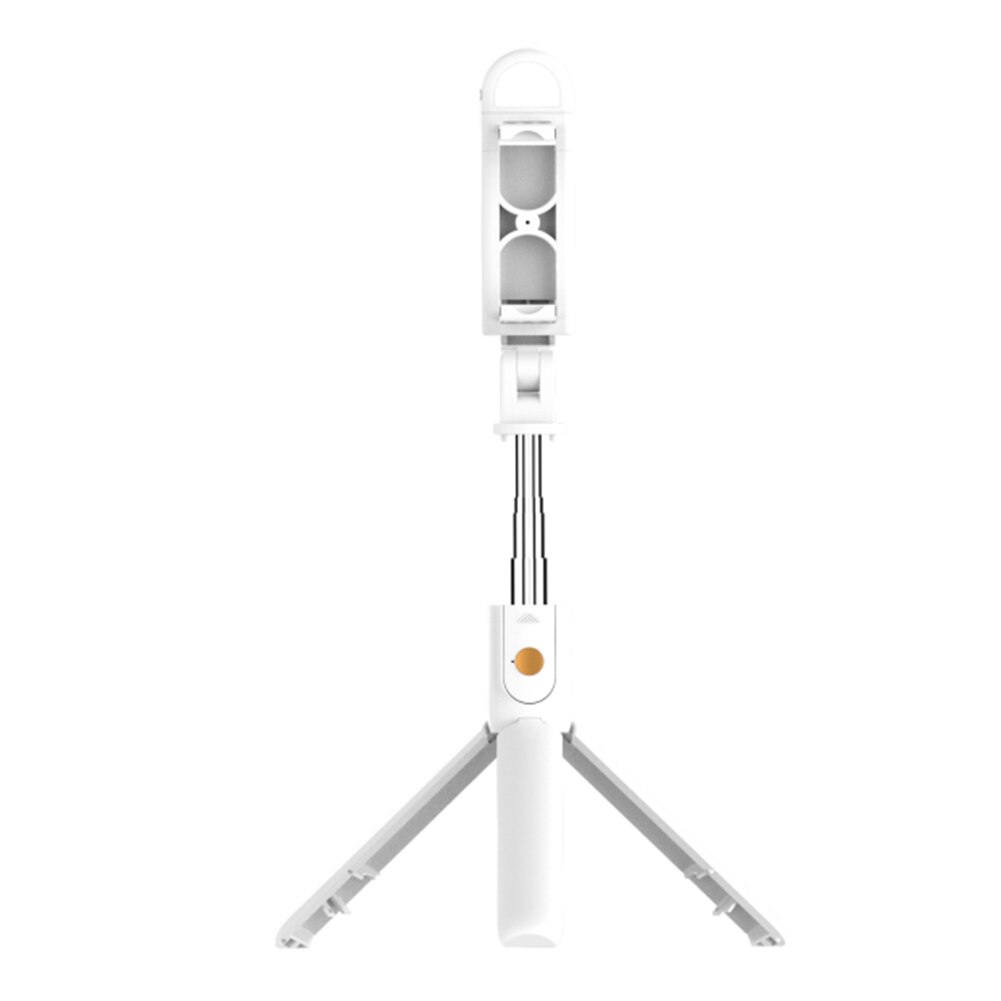Selfie Stick Tripod for iPhone Samsung - 720mm Extendable - Bluetooth Remote - Lightweight ABS: White
