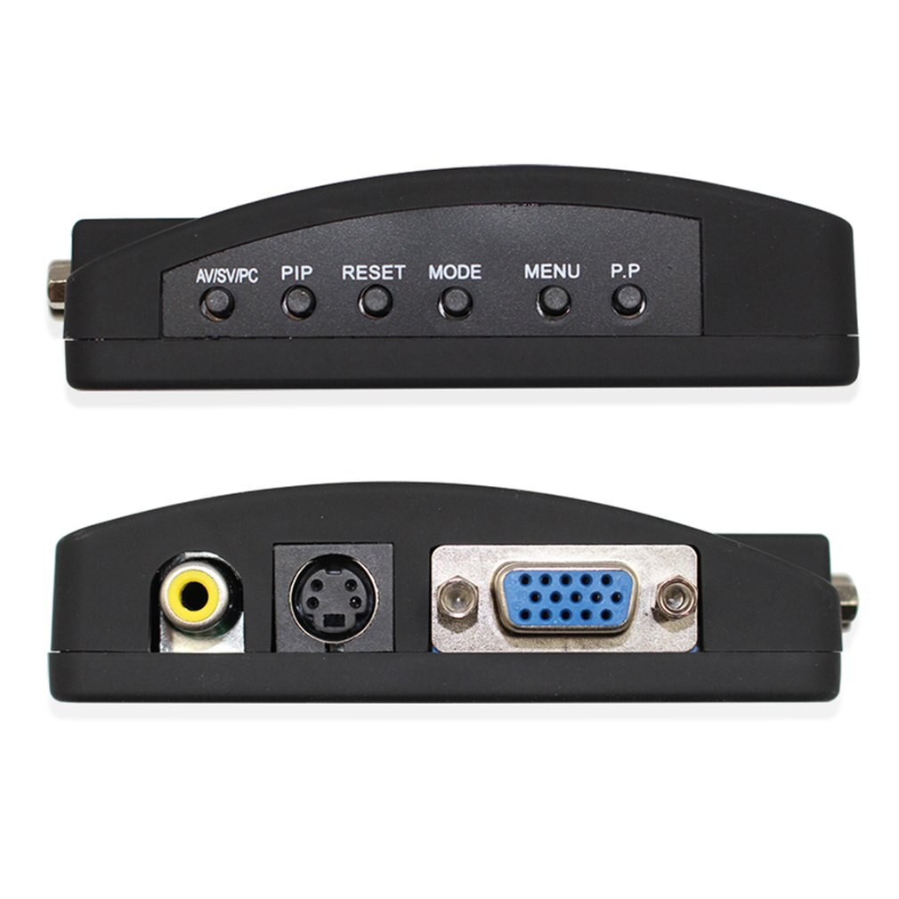TV AV RCA To NTSC PAL VGA Signal Adapter Converter Video Switch Box Composite for Computer Laptop PC HD Video Converter Box