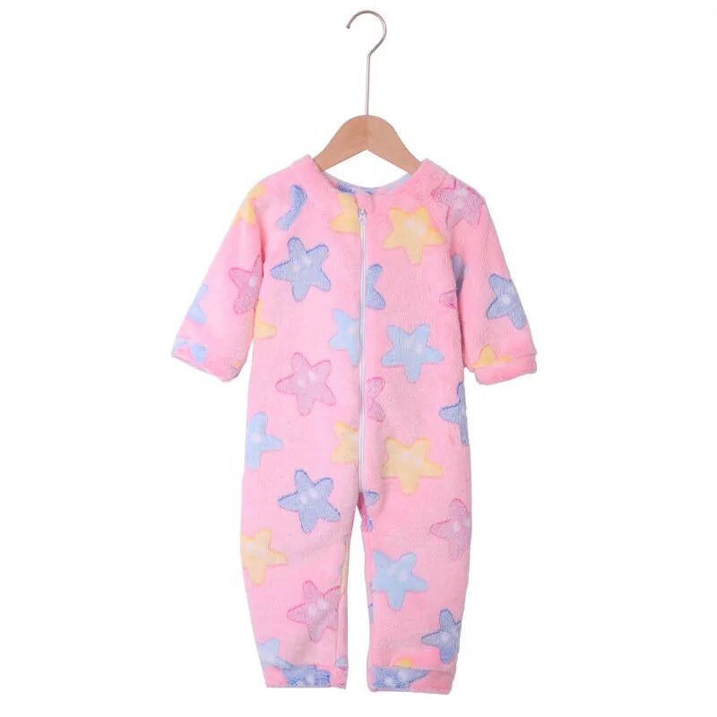 Bodysuit do bebê macio quente saco de dormir outono inverno infantil macacão da criança meninos meninas engrossar robes macacão roupas recém-nascidos 0-2y