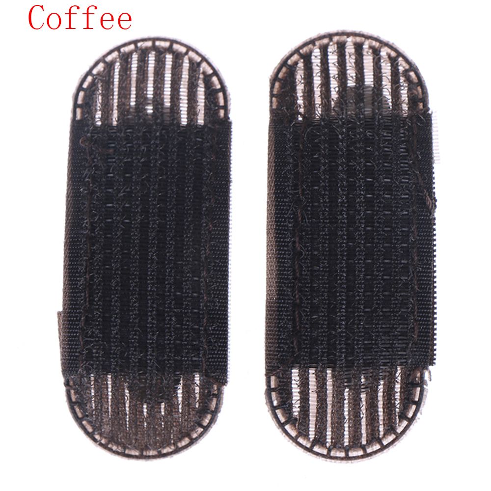 Horquillas invisibles para el pelo para mujer, clips de esponja esponjosa para el cabello, accesorios para el cabello: 2-coffee-2PCS