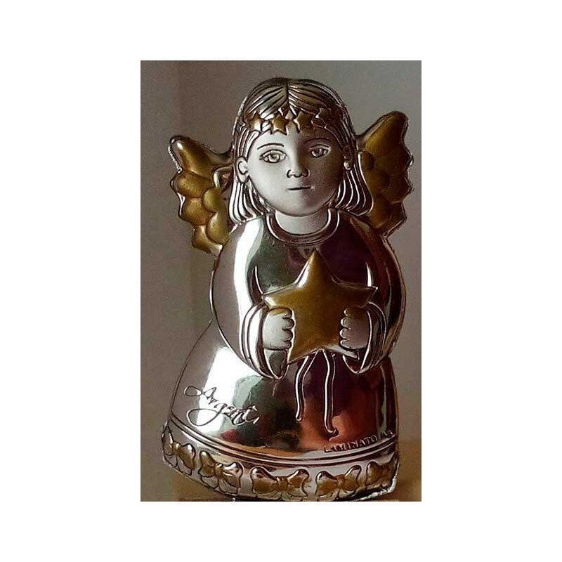 Guardian Angel Afbeelding Met Zilver Bad 6Cm Afbeelding In Metalen, Huis Decoratie, Persoonlijke , religieuze Ambachten In Metalen, Herinneringen