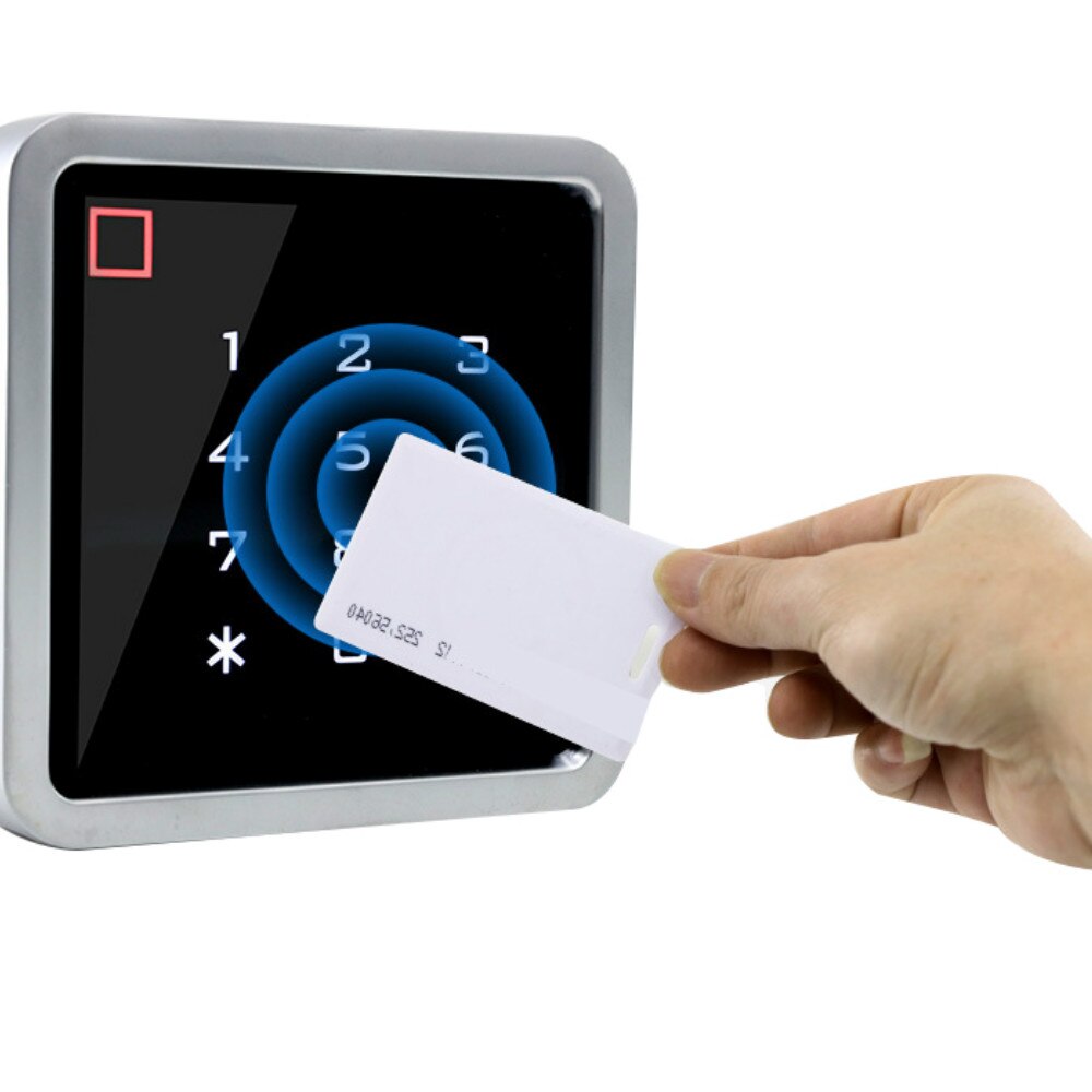 Square Access Control Keypad with RFID Card Reader
