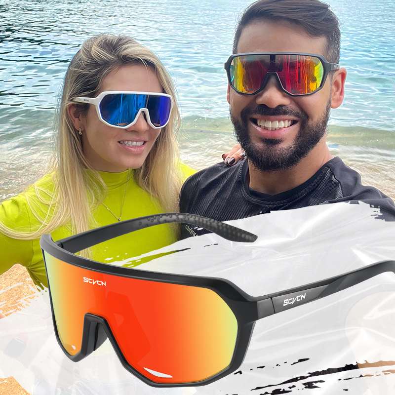 SCVCN Men Cycling Glasses Photochromic Sunglasses Mountain Bike Road Bicycle Eyewear MTB Cycle Goggles Sports UV400 Glasses