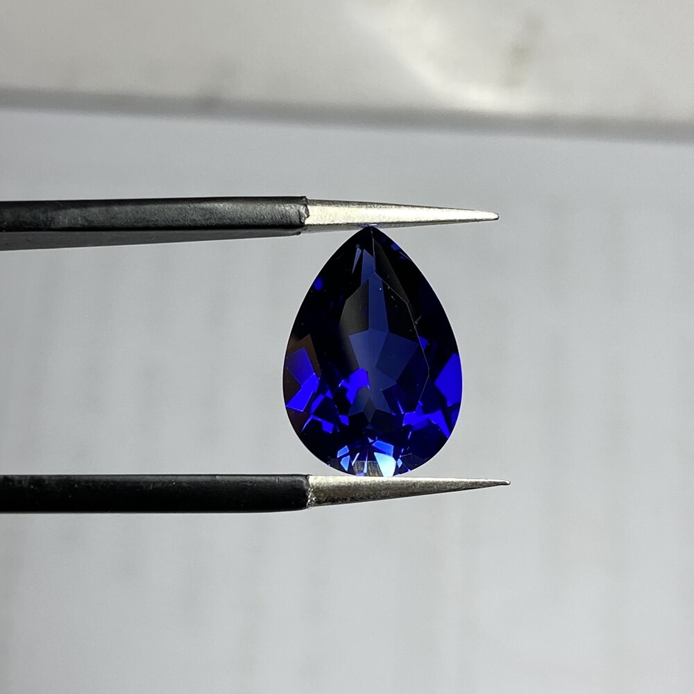 10X14Mm Peervorm 5A 6 Carat Losse Gemston Korund Royal Blue Sapphire