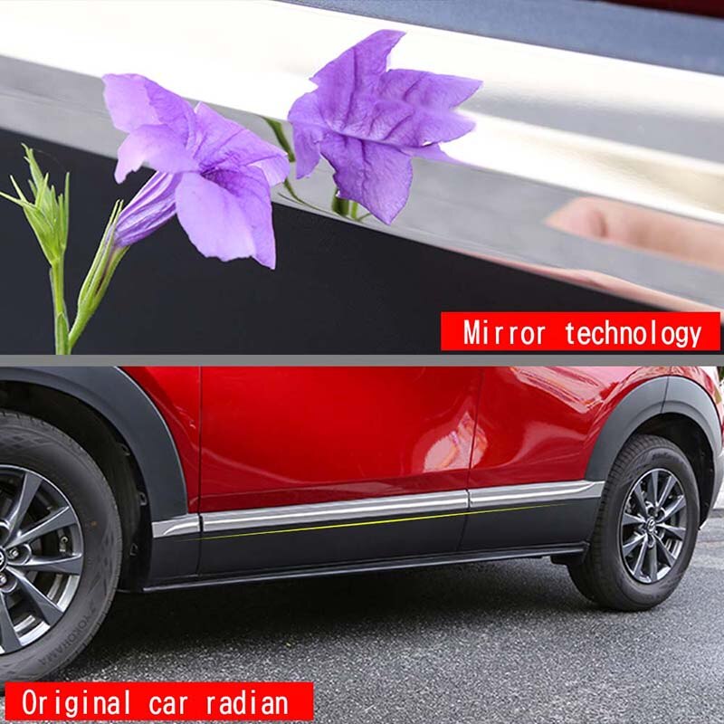 Door sill side body trim For Mazda CX-30 Car sideways side skirts stainless steel Modified pieces