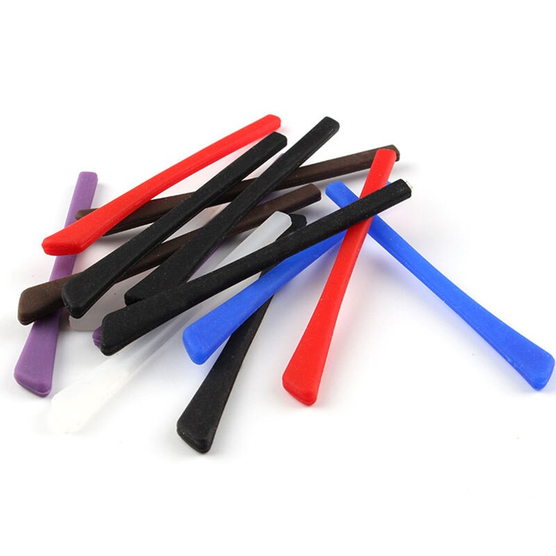 Crochets Antidérapants Silicone Noir Pour Lunettes – Confort Et Maintien Amélioré