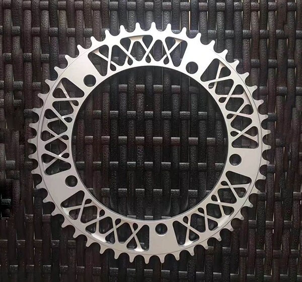 Track bike crankset 52t bcd 144 aluminium single speed fixie bike road bike sprocket fast gear bike chainwheel cranks: Kæderingskive 52t