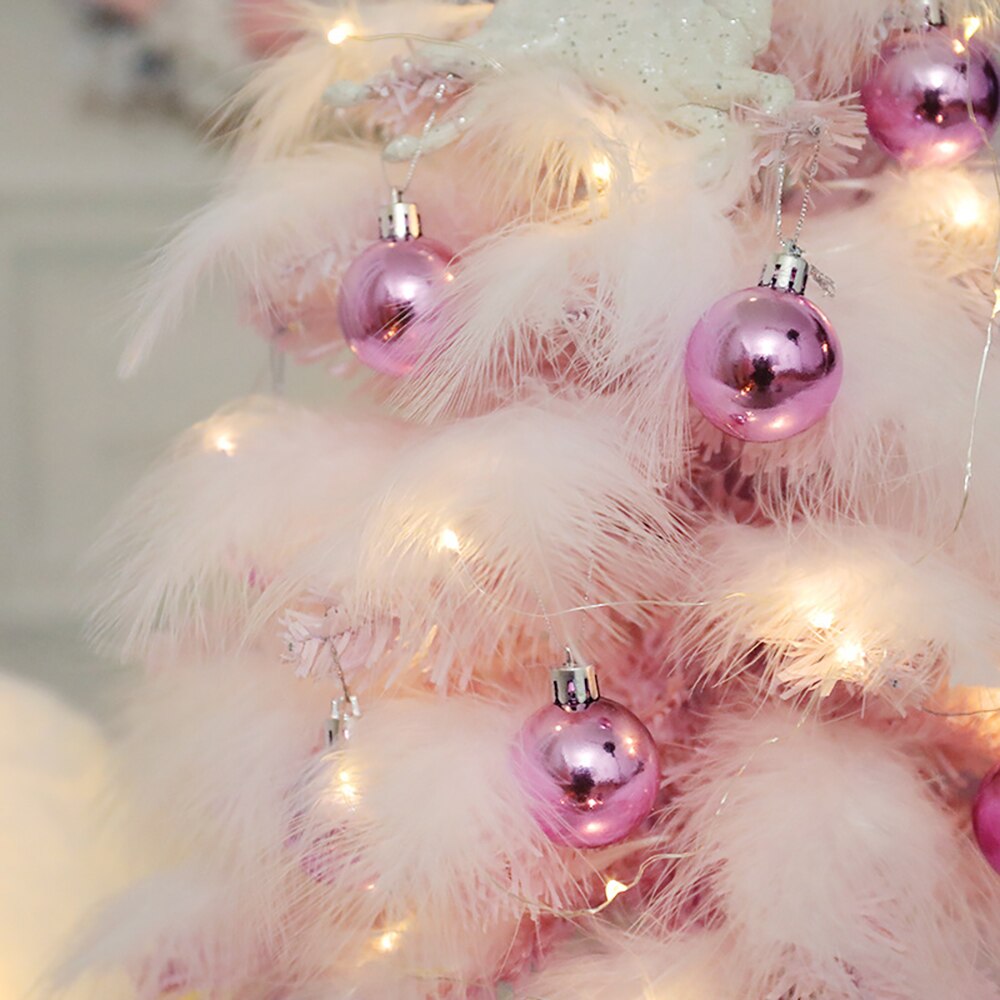45/60cm Mini Pink Christmas Tree Beautiful Christmas Tree Year Xmas Home Office Mall Hotel Garden Cabinet Decoration