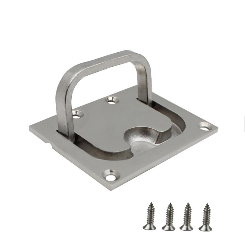 Boat Pull Flush Lift Ring Marine Grade 316 Stainless Steel Flush Lifting Boat Deck Hatches Handle Trap Door Latches