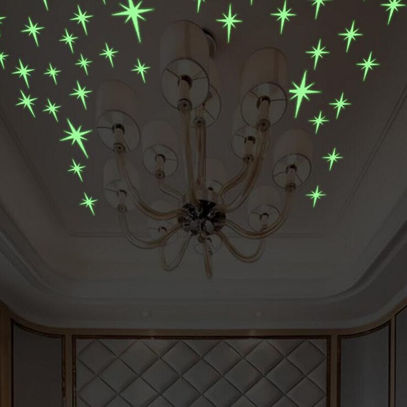 Glow In The Dark Star Muurstickers Ster Dot Lichtgevende Kids Woonkamer En Slaapkamer Decoratie