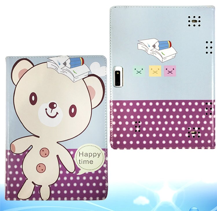 PU Leather Cover for BDF BMXC K107 S107 K108 T900 MTK8752 MTK6592 MTK6580 Octa Core 10.1 inch Tablet Case + Screen Film: Pattern 6