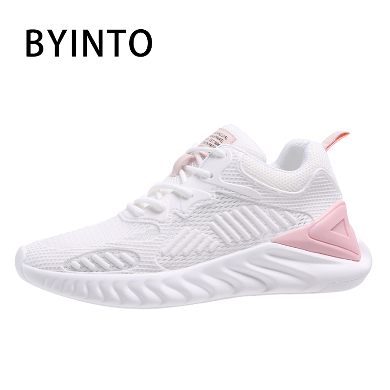 Tênis feminino leve de malha respirável, moda feminina, para treino, academia, sapatos esportivos, 2020