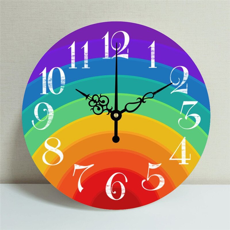 Nordic Retro Wanduhr Moderne Shabby Stil Chic Mechanismus Uhr Hängen Vintage Rost Decor Runde Riesen Uhren Wohnzimmer Hause: 008 / 35cm 14inch