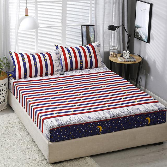 25 100% Polyester fruits/Plaid imprimé drap housse doux lit matelas couverture élastique élastique élastique imprimé drap de lit