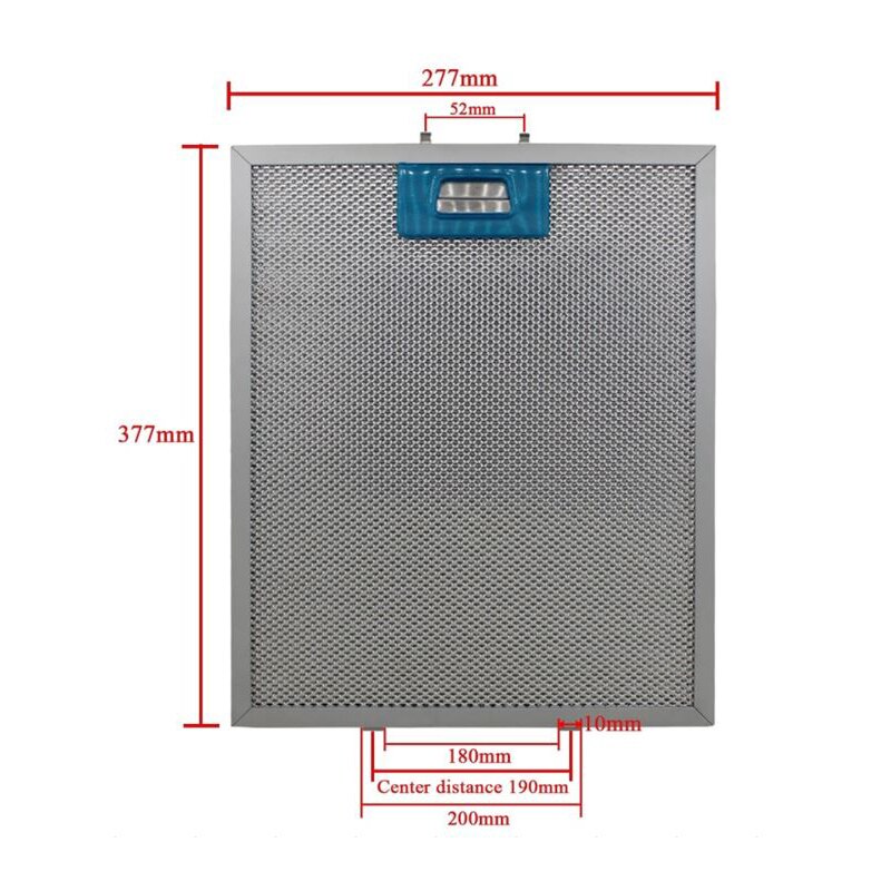 277X377 330X335 268X340 308X240 range hood filter Exhaust hood metal dust filter Cooker Hood Mesh Filter Metal Grease Filter